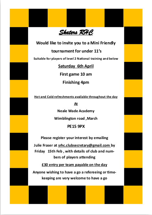 U11 friendly tournament